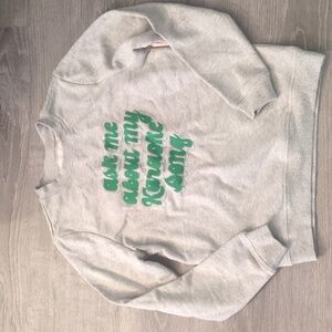Ban.do gray green sweatshirt size small